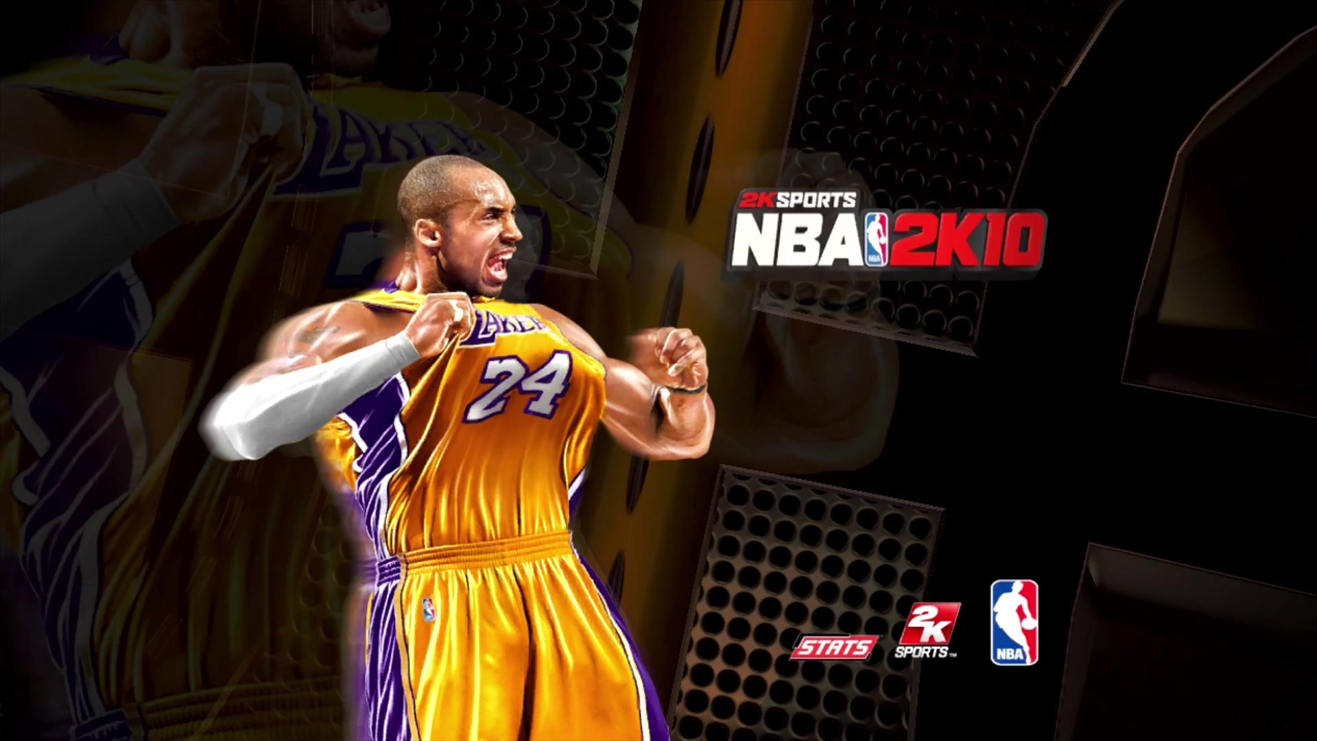 NBA 2K10 title screen for Xbox 360